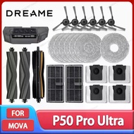 For MOVA P50 Ultra / P50 Pro Ultra Robot Vacuum Cleaner Replacement Accessories Main Side Brush Mop 