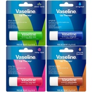 Vaseline Lip Balm 4 Pieces Pack, Containing Vitamin E Moisturizing Lip Balm, 0.16oz EA O58Q