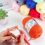 Classic 5-Strand Milk Cotton Yarn Ball Medium Thick Thread Crochet Doll Bouquet Blanket Handmade diy