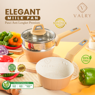 MAYBA MILK PAN Panci susu premium elegant valry milk pan saucepan coklat nonstick marble putih emas