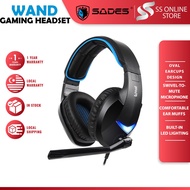 [SS ONLINE STORE] SADES WAND Headphone Gaming Headset Lighting Effect Earphone Gaming Headphone With