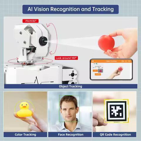 NEW TonyPi Hiwonder AI Intelligent Visual Humanoid Robot Powered by Raspberry Pi