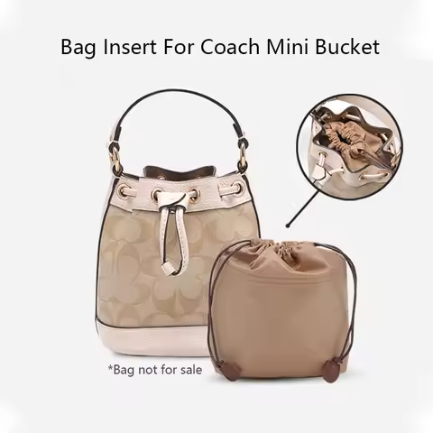 Bag Organizer Insert For Coach Mini Bucket Bag Lightweight Bag Insert Storage Waterproof Bag Support