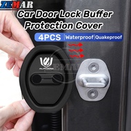 【Toyota Alphard】4Pcs Silicone Car Door Lock Protection Cover Door Lock Shock Absorber Silent Accesso