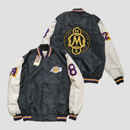 Mens Varsity Jacket Lakers Black Mamba Full Bordir Casual Vintage Basketball - Akar Official Shop