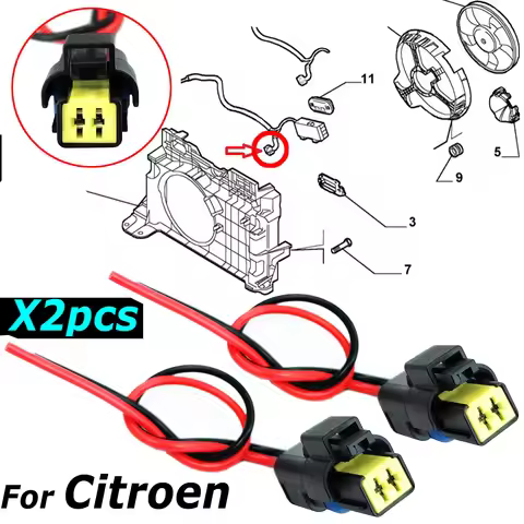 2x For Citroen Berlingo C2 C3 C5 C6 C4 AIRCROSS Picasso DS3 DS4 DS5 Xsara Engine Coolant Water Tempe