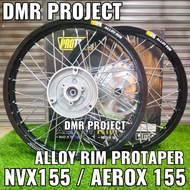 NVX155/AEROX155 (V1/V2/V3) PROTAPER ALLOY RIM 1.60X17 HUB CHROME NVX RIM ALLOY NVX 155