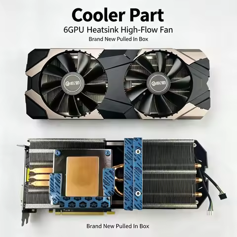 Custom GPU Heatsink + High-Flow Fan – Fits GALAX RTX 2070 Super, 70mm Hole, Brand New Pulled in Box,