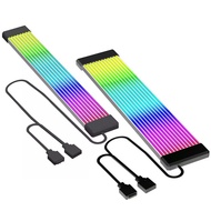 Jumpeak ยืดหยุ่น RGB LED Light Strip Bar ARGB สําหรับแหล่งจ่ายไฟคอมพิวเตอร์ ATX 24PIN GPU การ์ดสายแล