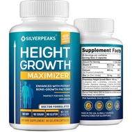 Growth to Grow Taller 60 Capsules - Height Growth Maximizer Calcium for Bone Strength - Made in USA 