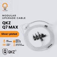 QKZ Q7 MAX Silver Plated Copper Gaming IEM Modular Upgrade Cable With Microphone