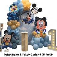 Mickey Balloon Package 75 PC SPGARLAND Mickey Minnie Birthday Balloon Decoration/