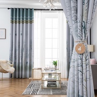AnneyOneDecor Pastoral Primeval Forest Thermal Insulated Blackout Curtains Trees Wall Divider, Windo