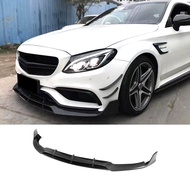 W205 C63 Carbon fiber front bumper lip Splitter for Mercedes Benz W205 Coupe 2 door 2015 - 2017