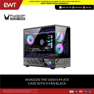 INVASION THE VIEW 5 CASE WITH 3 FANS BLACK 100% ORIGINAL