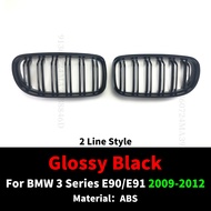 Thể thao 2 dòng lưới tản nhiệt trước hình bầu dục lưới tản nhiệt đầu vào lưới cho BMW E90 E91 3 Seri