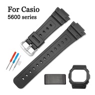 Watch Strap Case Metal Bezel for Casio G-shock 5600 Series DW-5600E DW 5700 5735 5750 PU plastic Sil