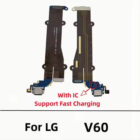 USB Charger Dock Connector Board Charging Port Flex Cable For LG LM-V600 LMV600EA V600 V60 ThinQ 5G