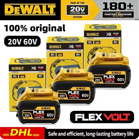 Original Dewalt 20V/60V FlexVolt Battery, for DCB606 DCB205 DCB206 DCB609 Power Tool Battery, 5Ah 6A