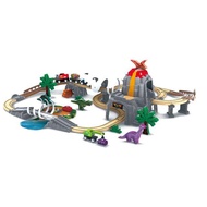 HAPE Dino Railway Adventure Set ชุดรางรถไฟยุคไดโน (เรืองแสง) 3Y+