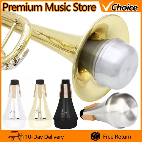 SLADE Trumpet Mute Weaker ABS/Aluminum Alloy Lightweight Mute Trumpet Beginner Practice Instrument A