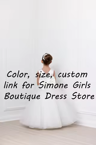 Color, size, custom link for Simone Girls Boutique Dress Store DZ