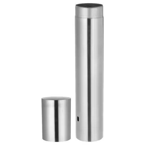 Stainless Steel Document Tube Birth Certificate Holder File Storage Boxes Decorative Diploma Scroll 