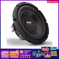 [sgstock] Pyle Car Subwoofer Audio Speaker - 8in Non-Pressed Paper Cone, Black Steel Basket, Dual Voice Coil 4 Ohm Imped