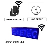 Led Signboard P10 LED DISPLAY SIGN BOARD INDOOR Running Message Display H:22CM L:69CM(1x2)(Easy for 
