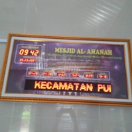 JWS Jam masjid seven segment+runningteks