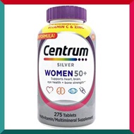 善存 - 275粒！Centrum 銀善存女士50+ 全效多種維他命及礦物質 Silver Women 維他命C免疫力 行山跑步運動瑜伽馬拉松 GSK