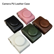 PU Leather Camera Case Cover Casing for Canon G7 X Mark III G9X G7X II PowerShot V10 CCD Diagonal Cr