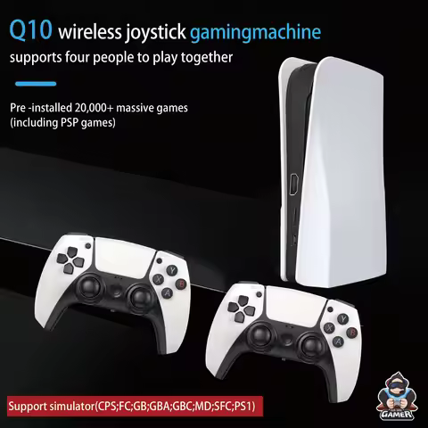 Q10 3D Game Stick 128G Video game console retro 4K home console 2.4G doubles Wireless game controlle