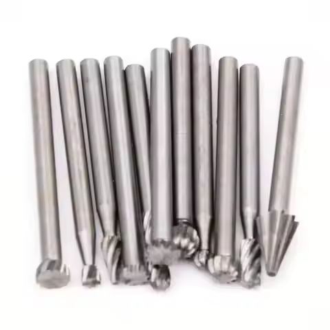 6Pcs Set/20pcs/set Wood Drill Bit Nozzles for Dremel Attachments HSS Stainless Steel Carving Tools