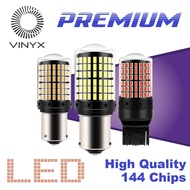 Lampu LED 144 Titik Mata SMD 1157 1156 T20 7440 7443 Kedip Flash Mundur Rem Sein Sen Mobil Motor Put