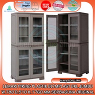 [INSTANT] OLYMPLAST OKL JUMBO PLASTIC DISH CABINET W.780 D.510 H.1760 MM KITCHEN LOCKER GLASS CUP KI