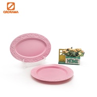 Pink Charger Plates With Elegant Embossed Charger Plate Service Plate Plastic Premium Quality