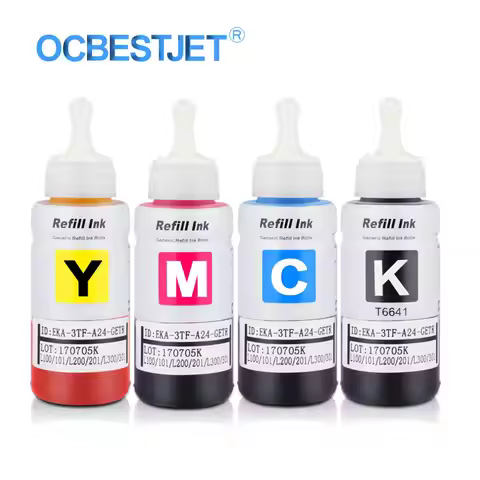 Dye Ink For Epson L100 L110 L120 L132 L210 L310 L365 L380 L382 L486 L550 L800 L805 L1300 L1455 ET-25