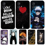 Case For Motorola MOTO G84 5G Case Soft Silicone Phone Cover Black Tpu Typography Cartoon