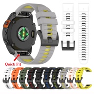 26mm 22mm 20mm Easy Quick Fit Band Soft Silicone Sports Waterproof Strap For Garmin Fenix 2 3 3HR 5S 5 5X Plus 6S 6 6X 7S 7 7X Pro Approach S70 42mm 47mm S60 S62