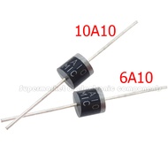 20PCS 10A10 10.0 AMP SILICON RECTIFIERS RECTIFIER DIODE 10A 1000V R-6 6A10 6A New