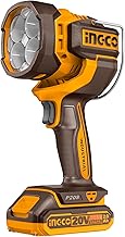 Ingco CWLI2088 20V Wireless LED Torch (Product Only), High Quality LED, 2000 Lumens, 3 Mode Settings