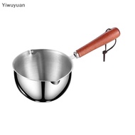 <Yiwuyuan> Oil Pot 410 Stainless Steel Hot Milk Pot Small Saucepan For Boiling Butter Melting Pot Bu