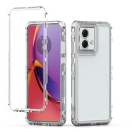 For Motorola Moto G84 Shockproof Hybrid Acrylic Transparent Clear Case Cover