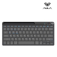 AULA AK205A Wireless & Bluetooth Keyboard คีย์บอร์ดไร้สายและบลูทธ ออฟฟิศ/สำนักงาน คีย์ไทย รับประกันศ