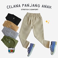 KATUN HLO KIDZ LONG CHINOS PANTS FOR BOYS AND GIRLS UNISEX COTTON TWILL STRETCH SLIMFIT STRETCHY