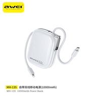 【3C Certified】 AWEI MH135 Fast Charging Power Bank 10000mAh