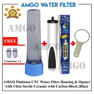 AMGO CTC 3000 CTC 5000 Super Slim CTC Ceramic Water Filter Housing * MADE IN TAIWAN * FREE Connector