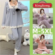 XB Chest Pad Pyjamas - Plus Size M-5XL, Autumn Long Sleeve Sleepwear