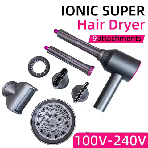 Leafless constant temperature hair dryer for personal hair care and styling; home professional hair 